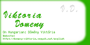 viktoria domeny business card